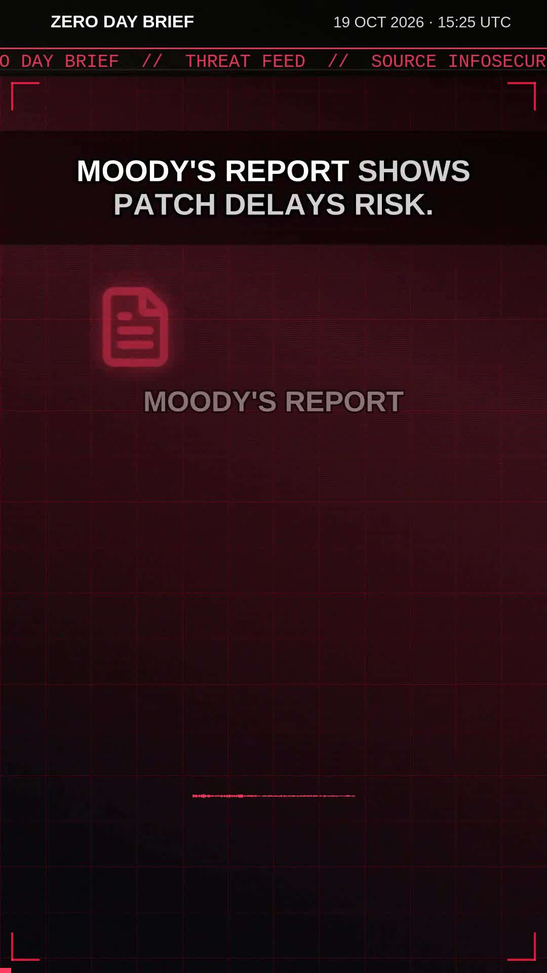 Video preview: Exploited Vulnerabilities Typically Take Three Months to Patch, Moody's Finds